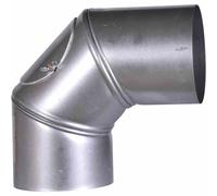 Arc de Tuyau Poêle 90° Ø110mm Tournant D'Échappement Cheminée Poêles Cheminées