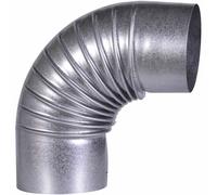 Arc de Tuyau Poêle 90° Ø110mm Tube Fumée D'Échappement Cheminée Four