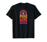 Arc-en-Ciel bohème de la Paix, Amour et Solstice d'hiver T-Shirt