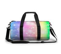 Arc-en-Ciel Brillant Sac De Sport Gym Sac De Voyage Sac W nd Duffel Bag pour Camping Randonnée Voyage 45x23x23cm