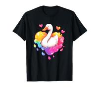 Arc en Ciel coloré Pride Swan LGBT T-Shirt