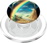 Arc-en-Ciel dans Un Bocal - River Valley Dall-E AI Art PopSockets PopGrip pour MagSafe