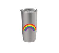 Arc-en-ciel des années 80 uni aspect vieilli Gobelet isotherme en acier inoxydable double paroi