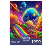 Arc-en-Ciel et l'univers Puzzle 1000 Pièces pour Adultes Et Enfants Univers De l'art De La Décoration Moderne Jeu Cadeau Unique Décoration De La Maison - Décoration Murale Cadeaux Cadeau D'anniversai