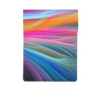 Arc-en-Ciel Fractal Abstrait,Housse en Cuir synthétique pour Ordinateur Portable, Sacoche pour Ordinateur Portable, Sacoche pour Tablette