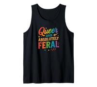 Arc-en-ciel Funny Pride étrange et absolument sauvage Débardeur