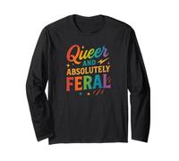 Arc-en-ciel Funny Pride étrange et absolument sauvage Manche Longue
