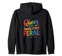 Arc-en-ciel Funny Pride étrange et absolument sauvage Sweat à Capuche