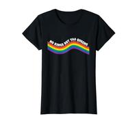 Arc-en-Ciel libéral : Pas de Rois mais de Yas Queens T-Shirt Graphique avec Valeur, Femme, Noir, S