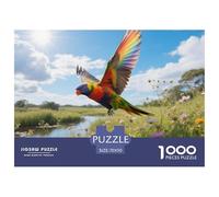 Arc-en-Ciel Lorikeet Puzzle 1000 Pièces Intermédiaire Adolescents Jeu Stratégique Oiseau Pensée Logique Cadeau Original 70x50cm/1000pcs