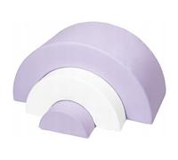 Arc en ciel- lot de 3 grand blocs blanc lilas
