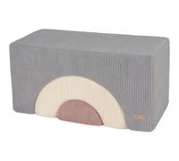 Arc en ciel- lot de 3 grand blocs gris, crème, rose clair