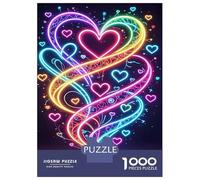Arc-en-Ciel Lumière Amour Puzzle 1000 Pièces Adultes Enfants Puzzles 1000 Pièces Jeu De Team Building Cadeau 38x26cm/1000pcs