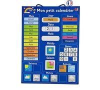 Arc-en-Ciel Magic Calendrier Enfant Educatif Magnétique, Agenda Jouet d'apprentissage, Jeu Ludique, Découverte et Exploration du Temps, des Saisons