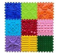 Arc-en-ciel mélodique Tapis sensoriel Set de 9 pièces