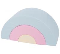 Arc-en-ciel mini - lot de 3 gros blocs rose, bleu, jaune (pastel)