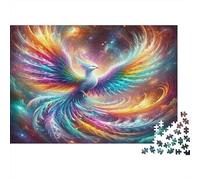 Arc-en-Ciel Phoenix Fantasy 1000 Pièces Papier Écologique Puzzle De Bricolage pour Adultes Défi Éducatif Cadeaux Idée Cadeau 52x38cm/1000pcs
