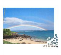 Arc-en-Ciel Phoenix Fantasy Puzzles 1000 Pièces, phénix Arc-en-Ciel déployant Ses Ailes, Jeu de création et logique, activité relaxante, Cadeau d'anniversaire, 38x26cm