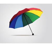 Arc En Ciel Pliant Voyage Parapluie Super-Renfort Soleil/Pluie Windproof Rainbow Umbrella