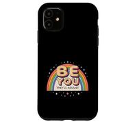 Arc-en-Ciel rétro des années 80 Be You They'll Adjust Pride Art Coque pour iPhone 11