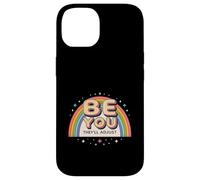 Arc-en-Ciel rétro des années 80 Be You They'll Adjust Pride Art Coque pour iPhone 14