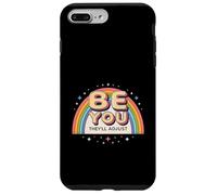 Arc-en-Ciel rétro des années 80 Be You They'll Adjust Pride Art Coque pour iPhone 7 Plus/8 Plus
