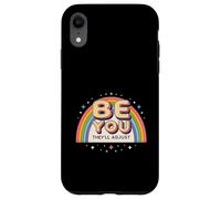 Arc-en-Ciel rétro des années 80 Be You They'll Adjust Pride Art Coque pour iPhone XR