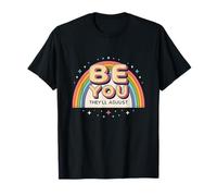 Arc-en-Ciel rétro des années 80 Be You They'll Adjust Pride Art T-Shirt