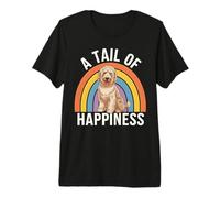 Arc-en-Ciel rétro pour Chien Golden Doodle A Tail of Happiness T-Shirt Haut de Gamme