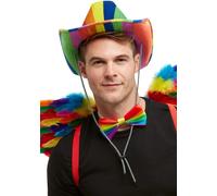 Arc-en-Ciel Stetson Chapeau Adultes Déguisement Fierté Robe Accessoire Cowboy