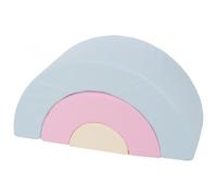 Arc-en-ciel mini - lot de 3 gros blocs rose, bleu, jaune (pastel) Bleu G