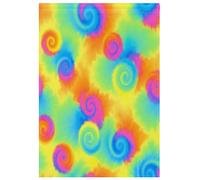 Arc-en-ciel vif Tie-Dye Automne Jardin Drapeau Animal Impression Double Face Drapeau Maison Terrasse Pelouse Jardin Décorations 71 x 101 cm