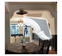 Arc en Plâtre Pré-courbé Kit d'arche décorative en mousse, léger et sûr pour les débutants et le bricolage, décoration intérieure élégante et incurvée(35x31.5cm(13.8x12.4"),24cm(9.4"))