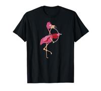 Arc et flèches de flamant rose drôles pour tir à l'arc T-Shirt
