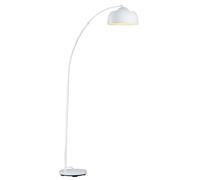 ARC Lampadaire arc métal réflecteur E27 60W base diametre 30 cm blanc