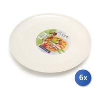 Arc Lot 6 Assiettes à Pizza Friends Blanc 32 Cm Verre Opale