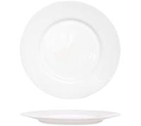 Arc Lot de 6 Assiettes Plates Everyday, Opale, Blanc, 24 cm, Verre
