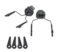 ARC Paire d'adaptateurs de rail pour casque électronique Walker - 1 paire d'adaptateurs de montage noirs