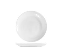 Arc Pampille Set 6 Piatti Frutta in Opale Bianco, 19cm, Effetto Diamantato