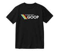 Arc Raiders I'm just here for The GOOP Merch T-shirt en coton unisexe col rond décontracté à manches courtes, Noir , XXL