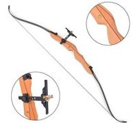 vidaXL Arc Classique Marron foncé pour Adulte en Bois 68" 30 LB Tir à l'arc