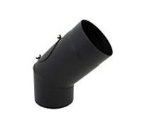 Arc segmenté Bertrams ST-Pu 08SBRV45-225L 45°, 225 mm, soudé, revêtement par poudre, noir, ouverture de nettoyage