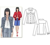 ARC Style Patron de couture - Veste en jean Stacie (tailles 04-16)