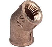 Arc Viega 320645 Rp 3/4, 45 degrés, bronze