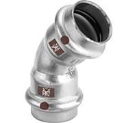 Viega Arc Temponox 809898 42 mm, 45 degrés, acier, antirouille, SC-Contur