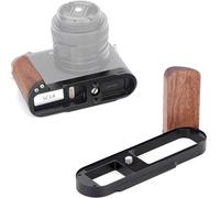 Arca-Swiss Poignée en bois en forme de L pour Leica Q2, plaque à dégagement rapide avec griffe froide et accès à la porte de batterie, base en alliage d'aluminium CNC avec poignée latérale en bois