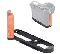 Arca-Swiss Support de poignée en forme de L avec poignée latérale en bois véritable pour appareil photo Leica Q3/Q3 43/Q3 Monochrom/Q2, plaque de dégagement rapide Arca-Swiss Accès complet à la