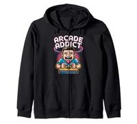 Arcade Addict Pop Culture Jeu vidéo rétro Sweat à Capuche
