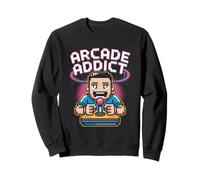 Arcade Addict Pop Culture Jeu vidéo rétro Sweatshirt