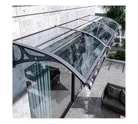 Arcade Auvent transparent - Auvent de porte d'extérieur pour balcon et terrasse, parfait pour les entrées de maison, les terrasses et les parasols (60 x 60 cm)